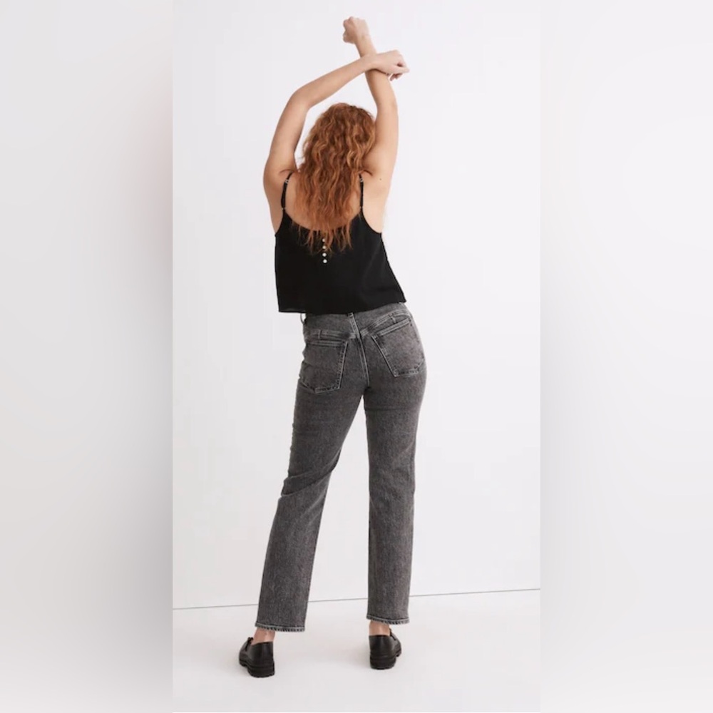 Madewell The Perfect Vintage Straight Jean in Meaford Wash: Seamed Edition Sz 26 - Picture 3 of 16